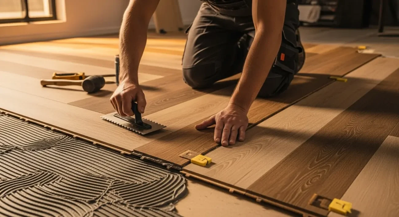 تركيب الباركيه المدمج