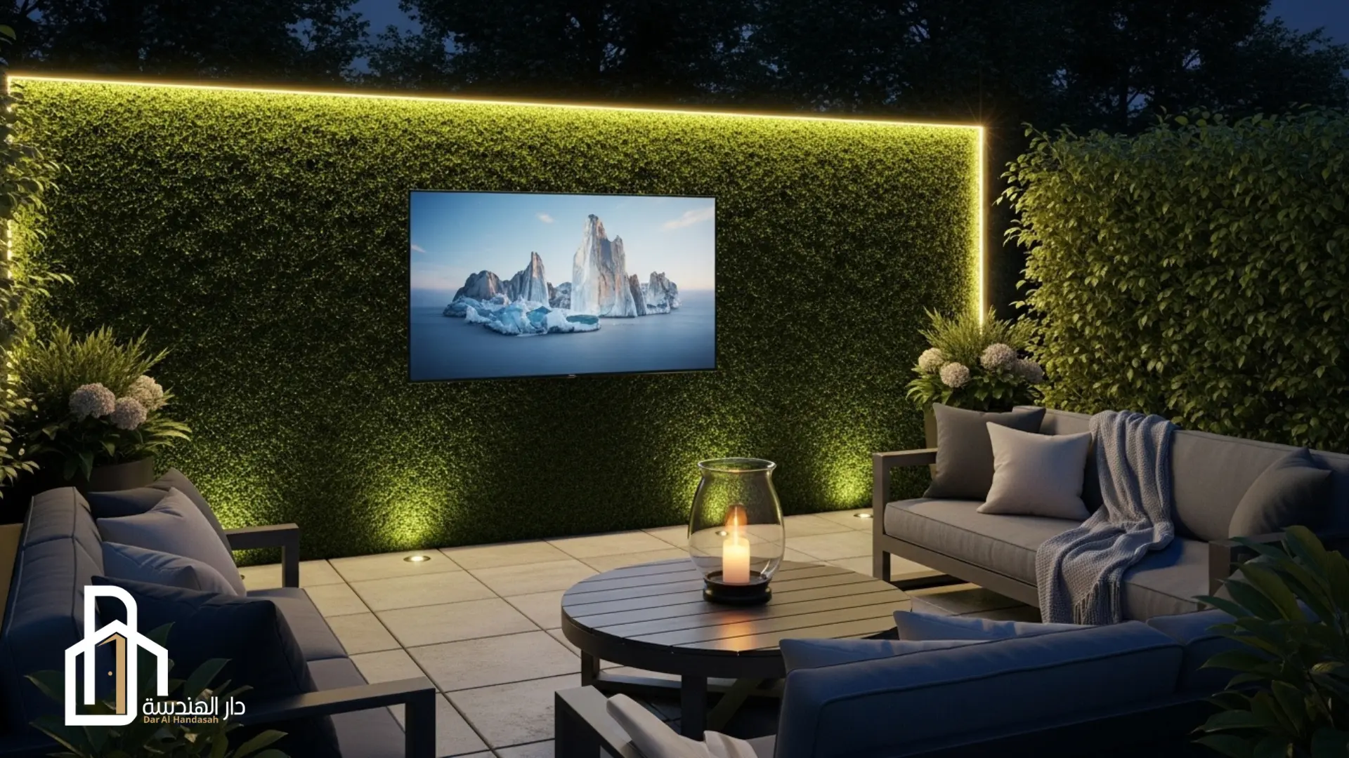 تركيب عشب صناعي جداري